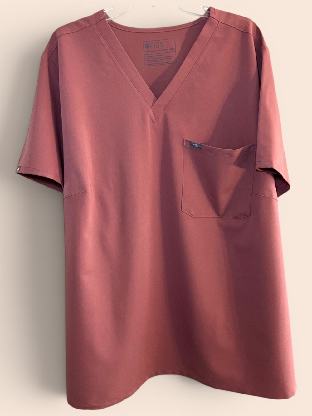 Figs Catarina Mauve (PO# 4907) Scrub Top Size 6XL NWOT